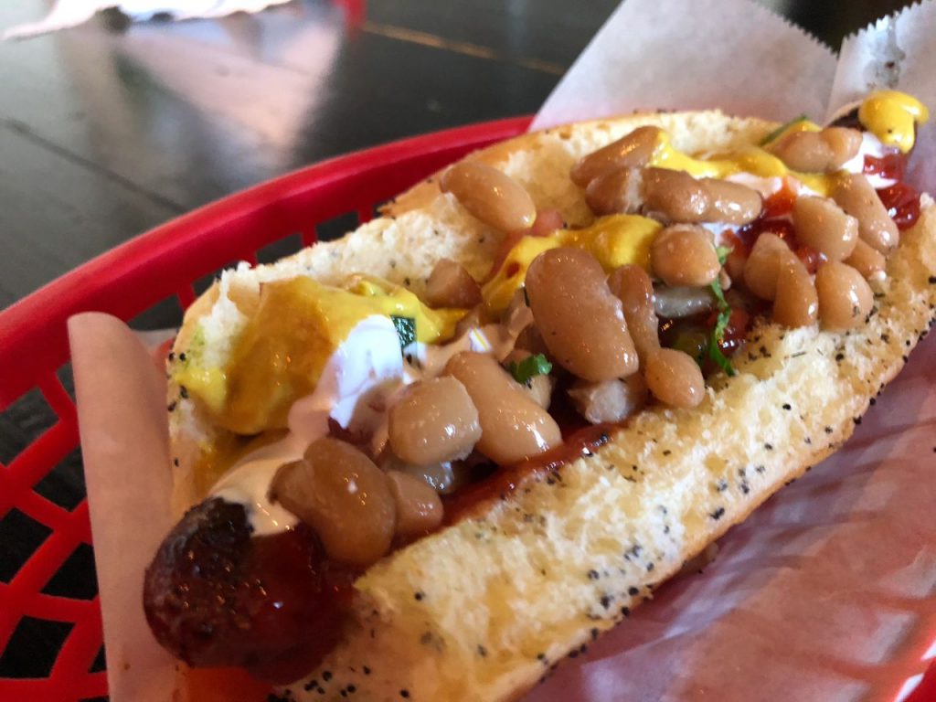 Hot Dog at Revolver Taco Lounge